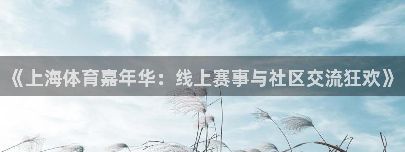 《上海体育嘉年华：线上赛事与社区交流狂欢》